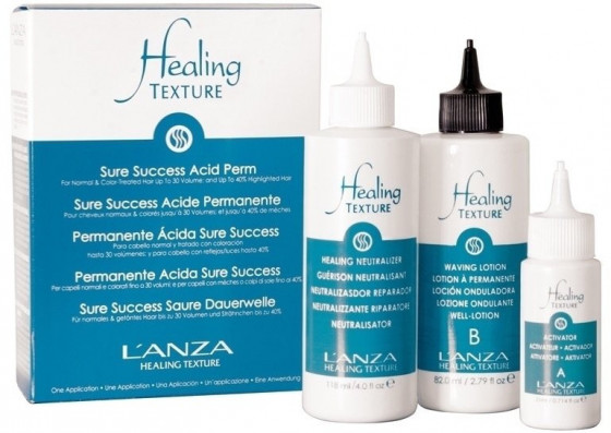 L'anza Healing Texture Sure Success Acid Perm - Набір для хімічної завивки волосся - 2