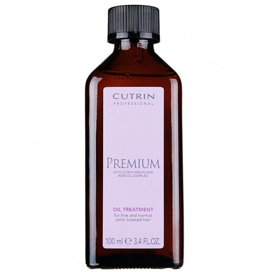 Cutrin Premium Protein Oil Treatment For Fine And Normal Color Treated Hair - Олія Аргана і насіння мускусною троянди для нормального і тонкого фарбованого волосся - 1