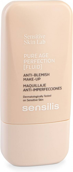 Sensilis Pure Age Perfection Make-Up - Себорегулюючий та матуючий флюїд з тоном