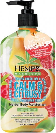 Hempz Mash-Ups Calm & Citrusy Herbal Body Moisturizer - Молочко для тіла "Зелений чай-Грейпфрут-Малина"