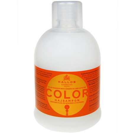 Kallos Color Shampoo With Linseed Oil And UV Filter For Color Treated And Damaged Hair - Шампунь для фарбованого і сухого волосся