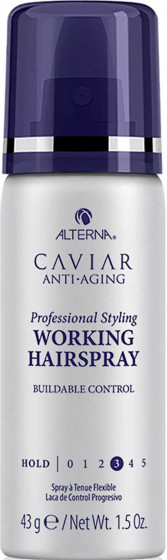 Alterna Caviar Anti-Aging Professional Styling Working Hairspray - Ультра сухий спрей рухомої фіксації з екстрактом чорної ікри