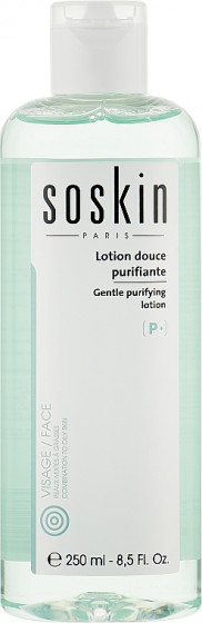 Soskin Gentle Purifying Lotion-Combination Or Oily Skin - Очищуючий лосьйон для жирної та комбінованої шкіри обличчя