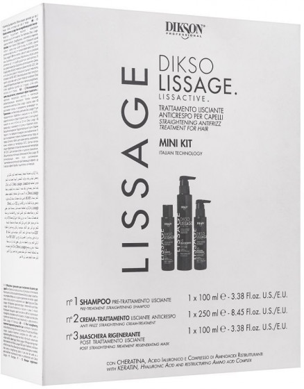 Dikson Dikso Lissage Lissactive Mini Kit - Набір для випрямлення волосся