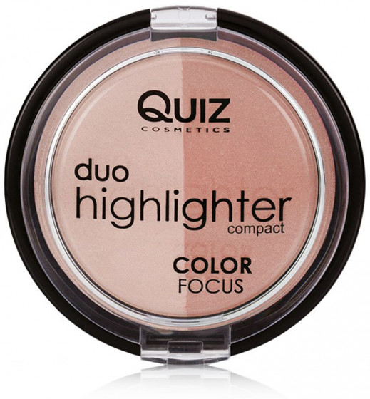 Quiz Cosmetics Color Focus Duo Highlighter - Пудра-хайлайтер