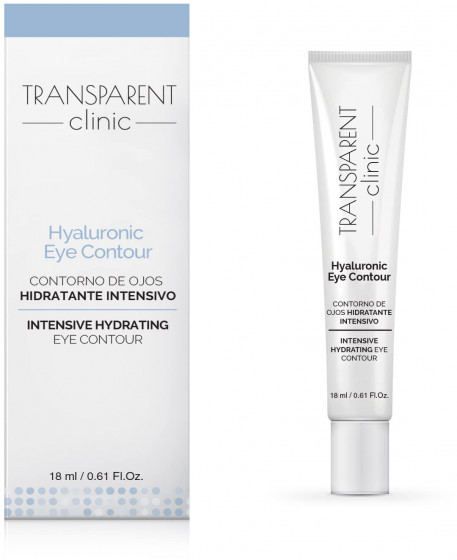 Transparent Clinic Hyaluronic Eye Contour Cream - Зволожуючий крем для шкіри навколо очей з гіалуроновою кислотою