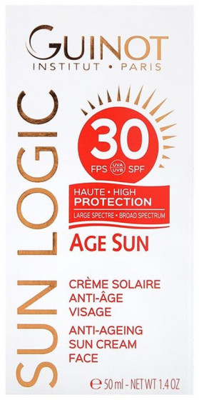 Guinot Age Sun Anti-Ageing Sun Cream Face SPF30 - Антивіковий крем від сонця для обличчя - 1