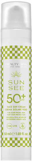 Beauty Spa Sun See Face Sun Cream SPF50 - Сонцезахисний крем для жирної та комбінованої шкіри обличчя