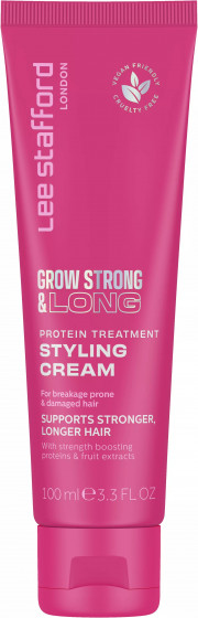 Lee Stafford Grow Strong Long Protein Treatment Styling Cream - Протеїновий крем для стайлінгу