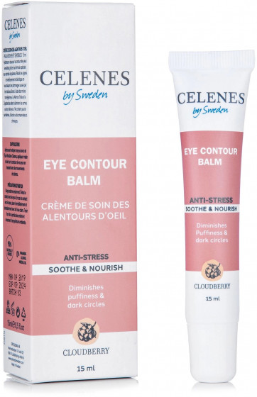 Celenes Cloudberry Eye Contour Balm - Антистресовий крем-бальзам для контуру очей з морошкою - 1