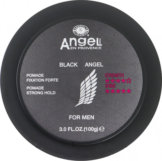 Angel Professional Black Angel Pomade Strong Hold - Помада для укладання волосся сильної фіксації