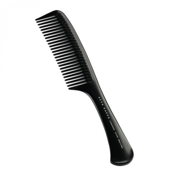 Acca Kappa Carbonium Handle Medium Teeth Comb - Гребінь для волосся 22,5 см