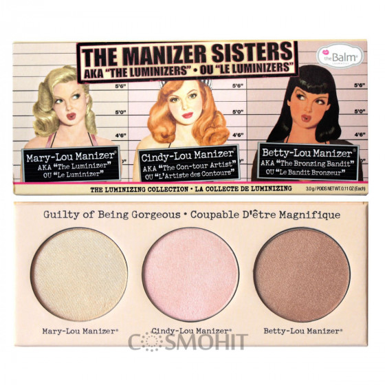 TheBalm Palettes The Manizers Sisters AKA the - Палітра хайлайтерів