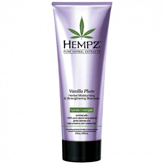 Hempz Vanilla Plum Moisturising&Strengthening Shampoo - Зволожуючий і зміцнюючий шампунь "Ваніль-Слива"