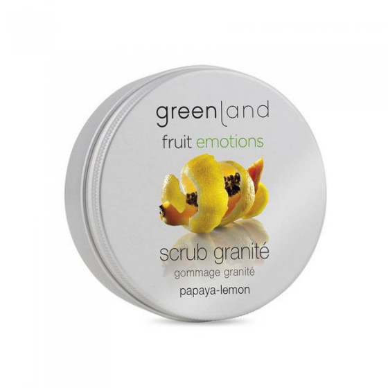 Greenland Fruit Emotions Scrub Granite Papaya-Lemon - Скраб-щербет для тіла Папайя-Лимон - 1