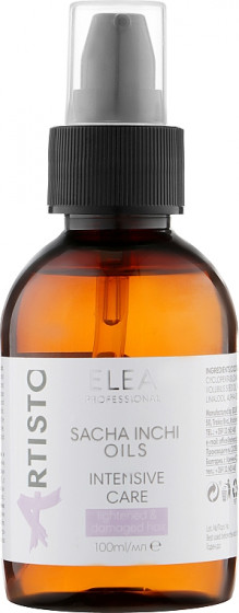 Elea Professional Sacha Inchy Oils Intensive Care - Масло для догляду за освітленим волоссям