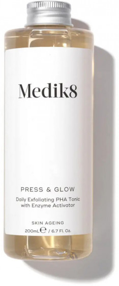 Medik8 Press & Glow Daily Exfoliating PHA Tonic (Refill) - Щоденний відлущуючий тонік для обличчя з РНА та активатором ферментів (Змінний флакон)