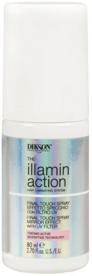 Dikson Illaminaction Final Touch Spray Mirror Effect with UV filter - Фінішний спрей для ламінування волосся