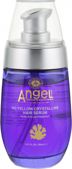 Angel Professional No Yellow Crystalline Hair Serum - Сироватка для волосся з маслами макадамії та аргани