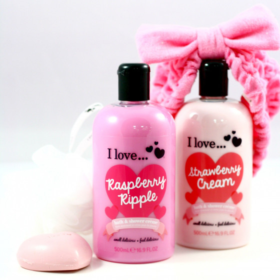 I Love Raspberry Ripple Bath & Shower Creme - Крем для ванни і душу "Малина" - 2