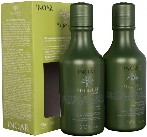 Inoar Argan Oil Thermoliss - Нанопластика веганська для натурального волосся