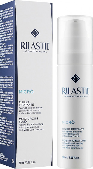 Rilastil Micro Moisturizing Fluid - Антивіковий зволожуючий флюїд для мінімізації перших зморшок - 1