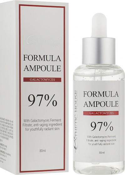 Esthetic House Formula Ampoule Galactomyces 97% - Сироватка для обличчя з ферментованими дріжджовими грибами