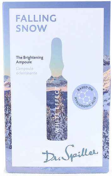 Dr. Spiller White Effect Falling Snow The Brightening Ampoule - Ампульний концентрат для вирівнювання тону шкіри