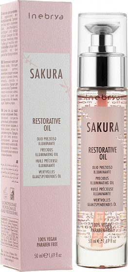 Inebrya Sakura Restorative Oil - Відновлююча олія для волосся - 1