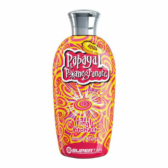 SuperTan Super Sensations Papaya & Pomegranate + tingle - Прискорювач загару в солярії