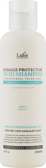 La'dor Damage Protector Acid Shampoo, pH 4.5 - Захисний шампунь для пошкодженого та сухого волосся