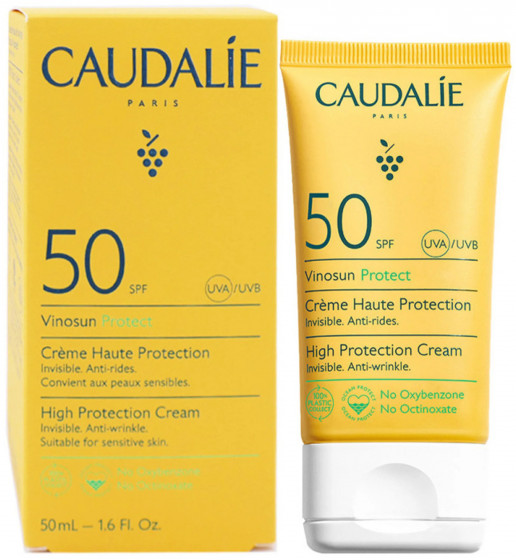 Caudalie Vinosun High Protection Cream SPF50 - Сонцезахисний крем для обличчя - 1