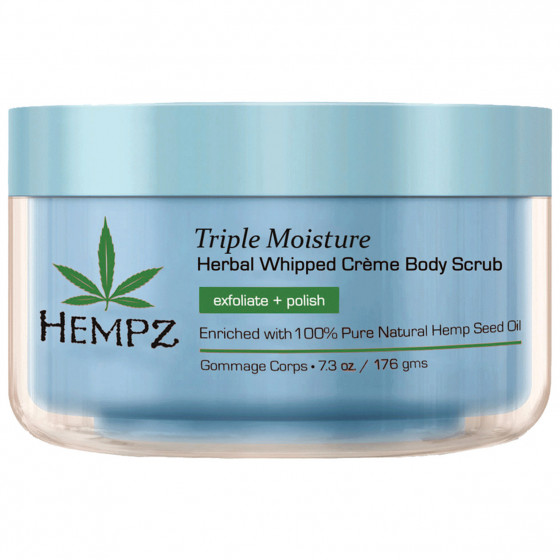 Hempz Triple Moisture herbal Whipped Creame Body Scrub - Зволожуючий скраб для тіла потрійної дії