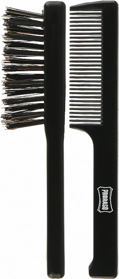 Proraso Moustache Comb and Beard Brush Set - Набір по догляду за бородою та вусами