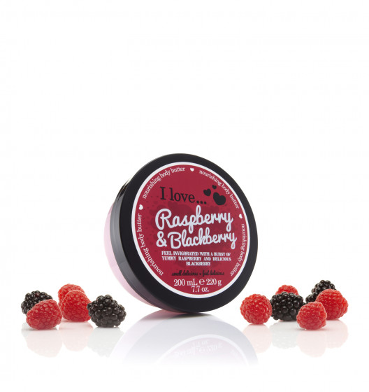 I Love Raspberry & Blackberry Body Butter - Олія для тіла "Малина і ожина" - 2