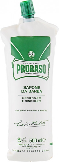 Proraso Green Line Refreshing Shaving Cream - Освіжаючий і тонізуючий крем для гоління - 1