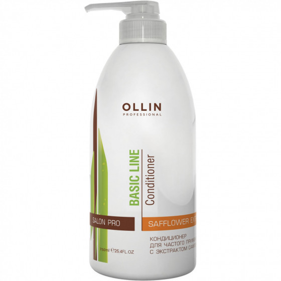 OLLIN Basic Line Daily Conditioner with Camellia Leaves Extract - Кондиціонер для частого застосування з екстрактом листя камелії