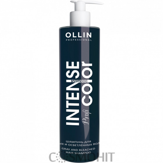 OLLIN Intense Profi Color Gray And Bleached Hair Shampo - Шампунь для сивого і освітленого волосся