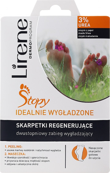 Lirene Regenerating 2-Steps Footmask - Маска-пілінг для стоп