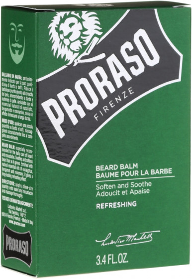 Proraso Green Line Refreshing Beard Balm - Бальзам для бороди - 1