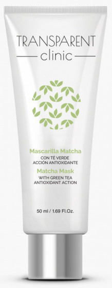 Transparent Clinic Matcha Mask - Очищуюча антивікова маска з екстрактом зеленого чаю