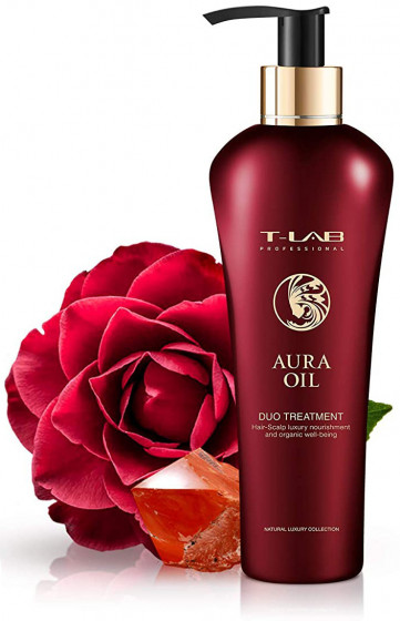 T-LAB Professional Aura Oil Duo Treatment Conditioner - Відновлюючий кондиціонер для сухого та пошкодженого волосся - 1