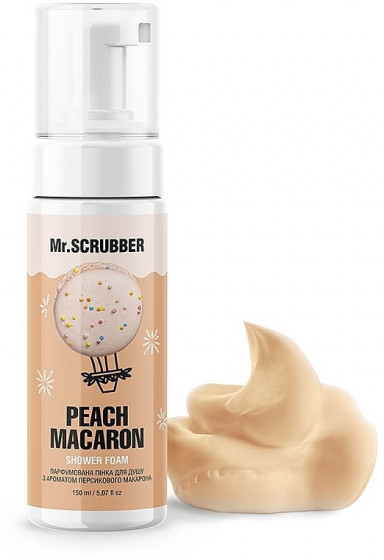 Mr.Scrubber Peach Macaron Shower Foam - Парфумована пінка для душу з ароматом персикового макарону