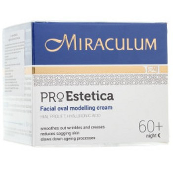 Miraculum Pro Estetica Facial Oval Modelling Night Cream 60+ - Моделюючий нічний крем для обличчя