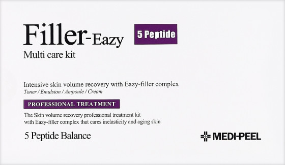 Medi Peel Filler-Eazy 5 Peptide Multi Care Kit - Антивіковий набір для пружності шкіри обличчя з пептидами - 1