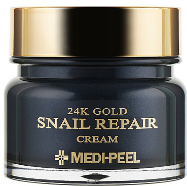 Medi Peel 24K Gold Snail Repair Cream - Омолоджуючий крем для обличчя з колоїдним золотом і муцином равлика