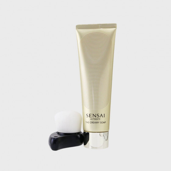 Kanebo Sensai Ultimate The Creamy Soap - Крем-мило для очищення обличчя + щіточка - 1