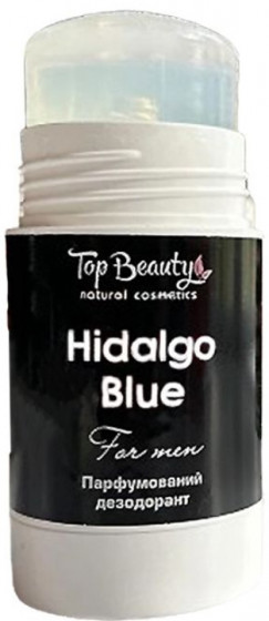 Top Beauty Hidalgo Blue Deodorant for Men - Сухий парфумований дезодорант з пребіотиком для чоловіків - 2