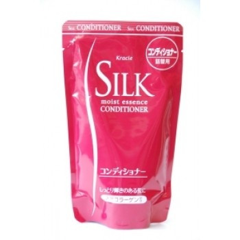 Kanebo Silk Moist Essence Conditioner - Кондиціонер зволожуючий з шовком і природним колагеном (змінна упаковка)