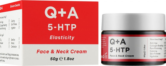 Q+A 5-HTP Face & Neck Cream - Крем для обличчя та шиї - 1